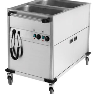 Speisen-Ausgabewagen mit Neutralem Schrank 2x GN1/1