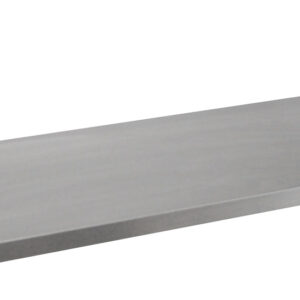 Wandbord aus Edelstahl 120x30cm
