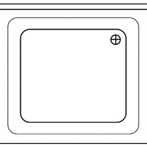 Gastro Spülabdeckung 1 Becken 70x70cm